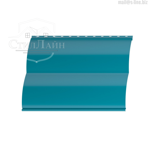 Металлический сайдинг Блок-Хаус Pe 0.4 RAL 5021 Водная синь